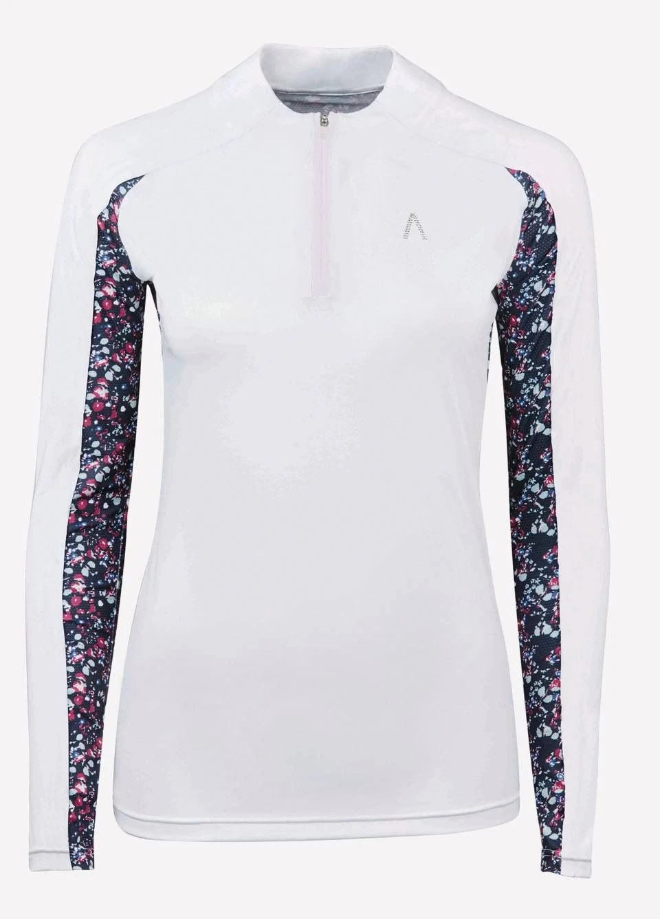 Dublin Black Ladies Alegra Print Long Sleeve Competition Top - Flower Print 3 Dublin Black Ladies Alegra Print Long Sleeve Competition Top - Flower Print