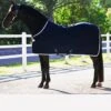 Amigo Jersey Cooler Rug - Navy/Silver 1 Amigo Jersey Cooler Rug - Navy/Silver -Equestrian Sale Store amigo jersey cool navy silver 1