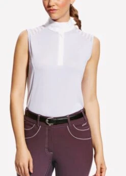 Ariat Ladies Aptos Vent Sleeveless Show Shirt - Purple Heather
