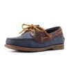 Ariat Womens Antigua Boat Shoe - Navy/Chocolate -Equestrian Sale Store ariat antigua navy choc 1rdy