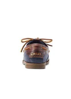 Ariat Womens Antigua Boat Shoe - Navy/Chocolate -Equestrian Sale Store ariat antigua navy choc 3rdy