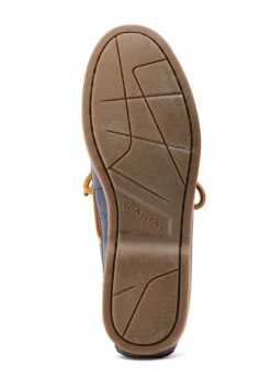 Ariat Womens Antigua Boat Shoe - Navy/Chocolate -Equestrian Sale Store ariat antigua navy choc 4rdy