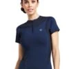 Ariat Ascent Crew Short Sleeve Baselayer - Navy 1 Ariat Ascent Crew Short Sleeve Baselayer - Navy -Equestrian Sale Store ariat ascent crew ss base navy 1rdy