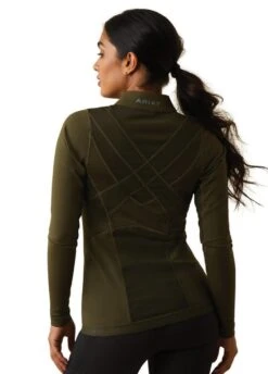 Ariat Ascent 1/4 Zip Baselayer - Relic -Equestrian Sale Store ariat ascent ls relic 3rdy