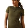 Ariat Ascent Crew Short Sleeve Baselayer - Relic -Equestrian Sale Store ariat ascent ss relic 1rdy