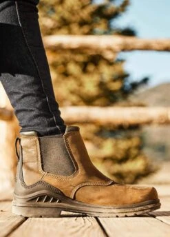 Ariat Barnyard Twin Gore II H2O Boot - Antique Brown -Equestrian Sale Store ariat barnyard brown 5rdy