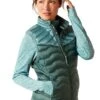 Ariat Ideal Down Gilet - Iridescent Arctic/Silver Pine -Equestrian Sale Store ariat ideal vest arctic 1rdy