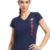 Ariat Vertical Logo T-Shirt - Navy