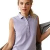 Ariat Sleeveless Prix 2.0 Polo - Heirloom Lilac -Equestrian Sale Store ariat prix sless lilac 1rdy