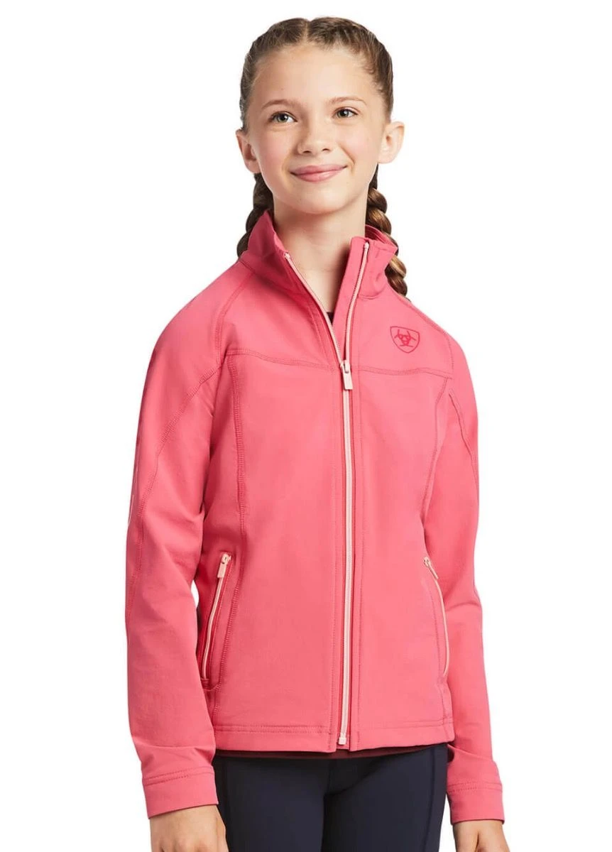 Ariat Kids Agile Softshell Jacket - Party Punch 3 Ariat Kids Agile Softshell Jacket - Party Punch