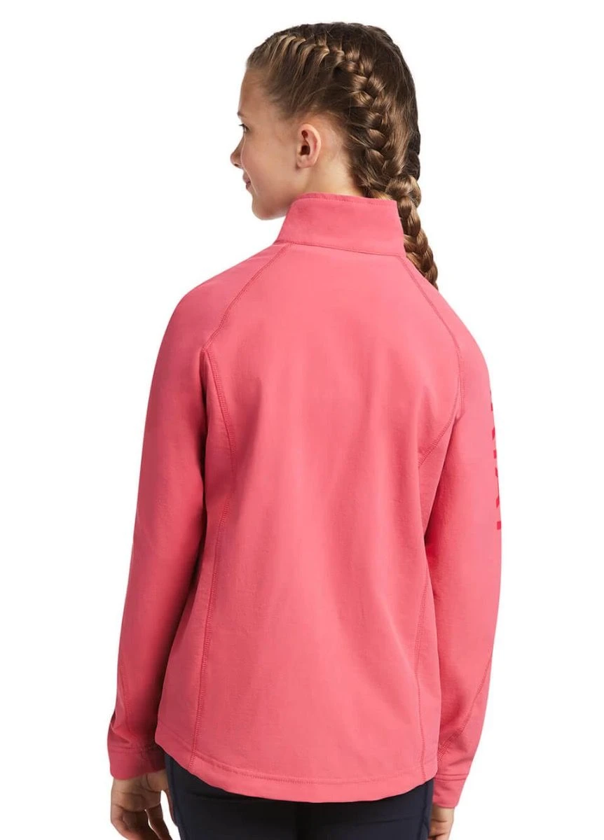 Ariat Kids Agile Softshell Jacket - Party Punch 4 Ariat Kids Agile Softshell Jacket - Party Punch - Image 2