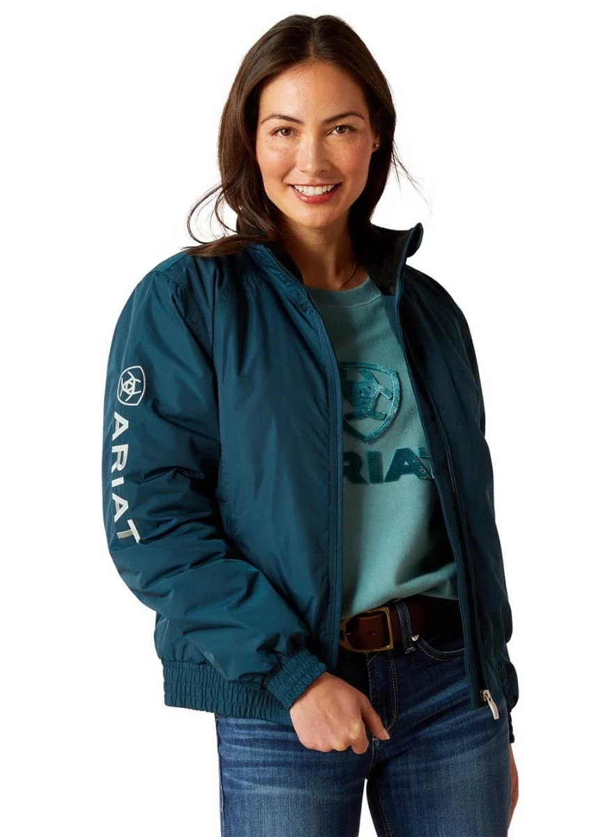 Ariat Women's Insulated Stable Jacket - Reflecting Pond 3 Ariat Women's Insulated Stable Jacket - Reflecting Pond