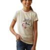 Ariat Kids Flora T-Shirt - Oatmeal Heather -Equestrian Sale Store ariat yth flora oatmeal 1rdy