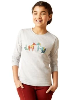 Ariat Youth Winter Fashions T-Shirt - Heather Grey