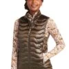 Ariat Ideal 3.0 Down Vest - Banyan Bark -Equestrian Sale Store ariatidealdownvestbanyan2rdy