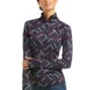 Ariat Womens Lowell 2.0 1/4 Zip Base Layer - Team Print -Equestrian Sale Store ariatlowellteamrdy