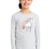 Ariat Kids My Unicorn Long Sleeve T-Shirt - Heather Grey -Equestrian Sale Store ariatunicornteegreyrdy