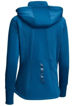 Ariat Wilde Full Zip Sweatshirt - Blue Opal -Equestrian Sale Store ariatwildeblueopal2rdy