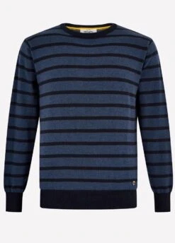 Dubarry Mens Avondale Sweater - Navy Multi -Equestrian Sale Store avondale3