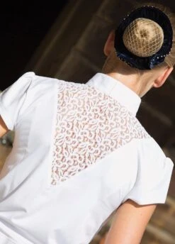 Equetech Womens Bella Competition Shirt - White -Equestrian Sale Store bellabackrdy