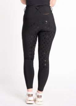 Blackfort Equestrian Everyday Active Riding Tights - Black/Rose -Equestrian Sale Store bf everyday blackrose 3rdy