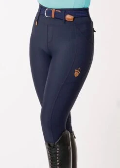 Blackfort Equestrian Riding Breggings - Navy/Rose Gold -Equestrian Sale Store blackfort breggings navy rose 3rdy