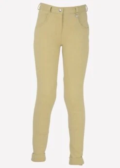 Burton Junior HyPERFORMANCE Jodhpurs - Beige -Equestrian Sale Store burtonjodbei1