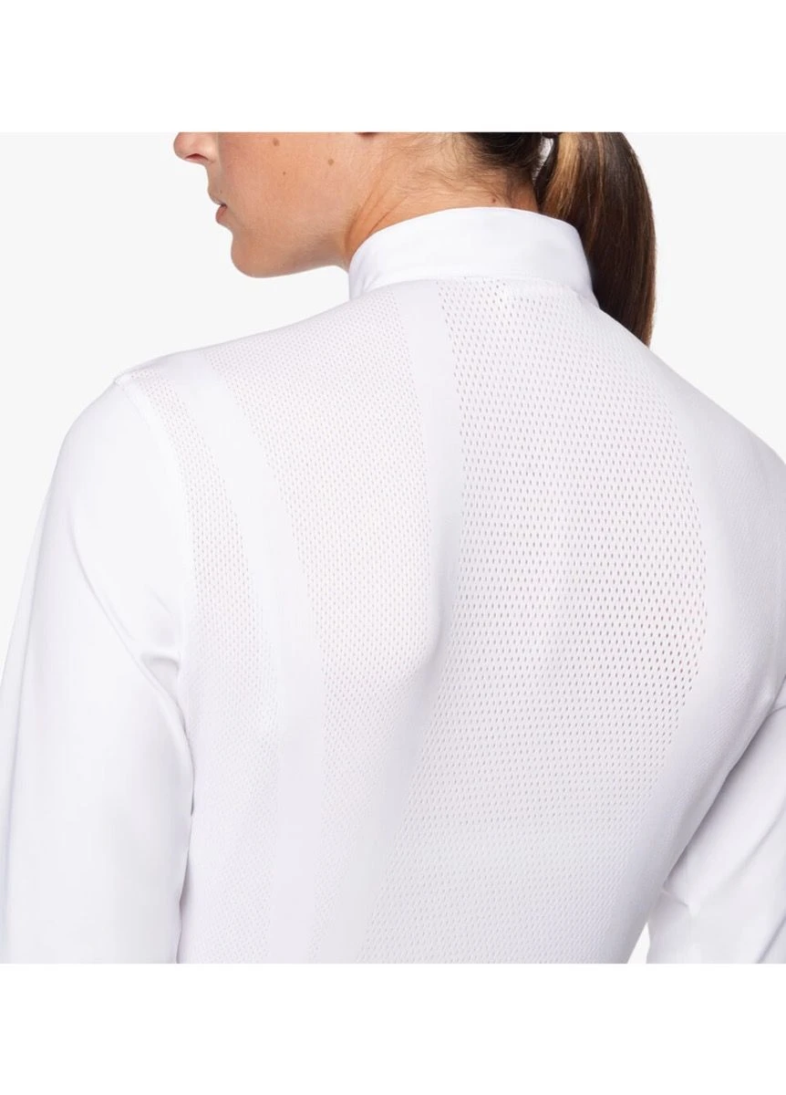 Cavalleria Toscana R-Evo Pleated Competition Shirt - White 6 Cavalleria Toscana R-Evo Pleated Competition Shirt - White - Image 4