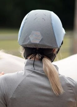 Charles Owen This Esme JS1 Pro Riding Helmet - Silver -Equestrian Sale Store charlesowenesmesilver5rdy