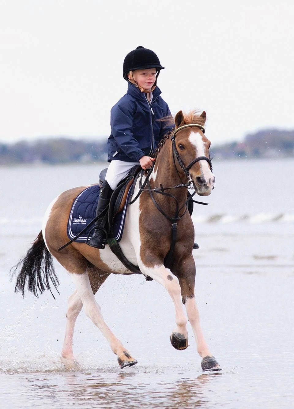 Horseware Kids Corrib Jacket - Navy 6 Horseware Kids Corrib Jacket - Navy - Image 4