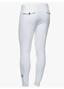 Cavalleria Toscana Mens Knee Grip Breeches - White -Equestrian Sale Store ct mens grip breech white 3rdy