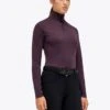 Cavalleria Toscana Mini CT Flock Turtleneck - Dark Purple -Equestrian Sale Store ct mini flock turtle 3a00 1rdy