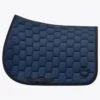 Cavalleria Toscana Quilted Jump Saddle Pad - Navy -Equestrian Sale Store ct quilted pad blue 1rdy