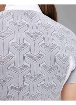 Cavalleria Toscana Revo Competition Zip Polo - Light Grey -Equestrian Sale Store ct revo comp grey 4rdy