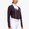 Cavalleria Toscana Tech Jersey L/S Competition Shirt - Dark Purple -Equestrian Sale Store ct tech comp polo 3a00 1rdy