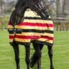Rambo Deluxe Fleece - Witney Gold Stripe -Equestrian Sale Store deluxefleeceyel