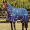 Weatherbeeta ComFiTec Plus Dynamic Medium Combo Turnout - Navy/Light Blue/Purple Plaid 2 Weatherbeeta ComFiTec Plus Dynamic Medium Combo Turnout - Navy/Light Blue/Purple Plaid -Equestrian Sale Store dynamiccombomedplaidrdy
