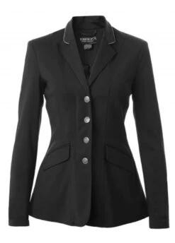 Equetech Jersey Competition Jacket - Black/Silver