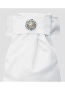 Equetech Deluxe Ready Tied Stock - Pearl White