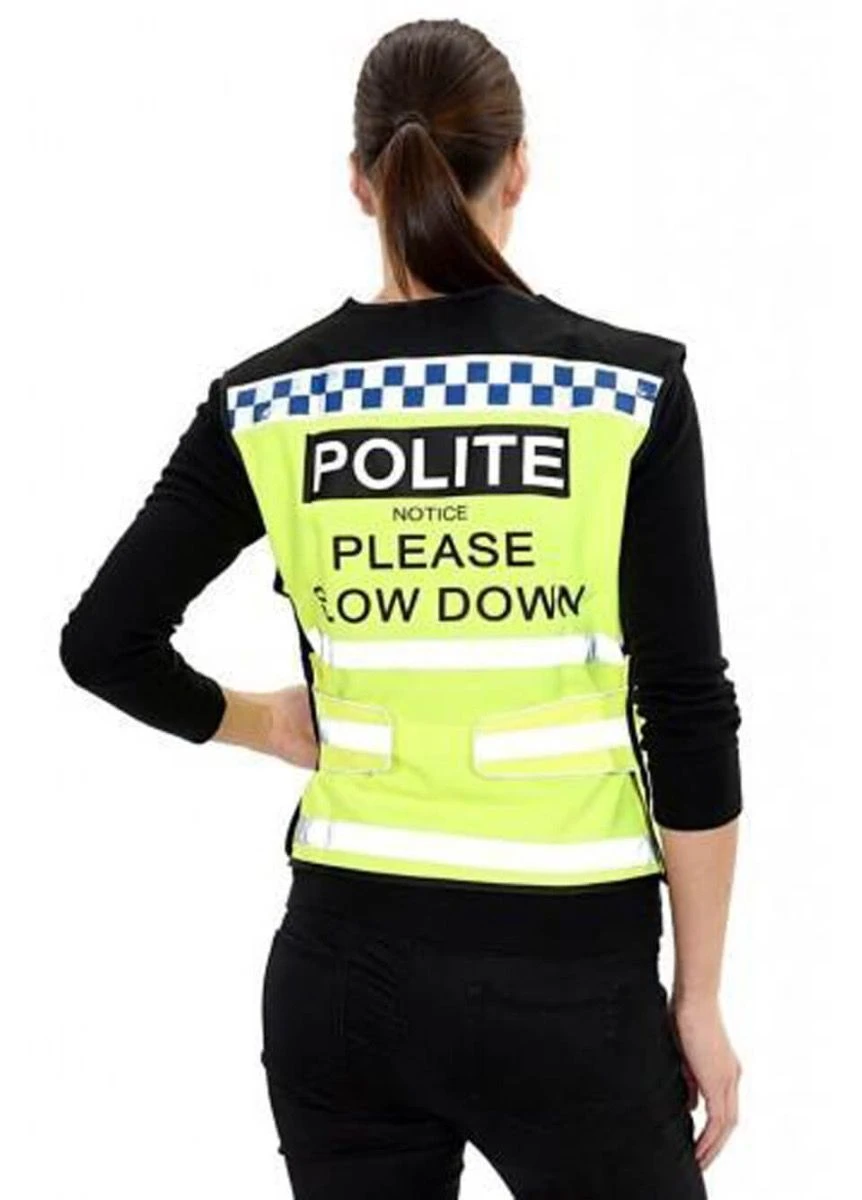 Equisafety Polite Hi Viz Waistcoat - Yellow 3 Equisafety Polite Hi Viz Waistcoat - Yellow