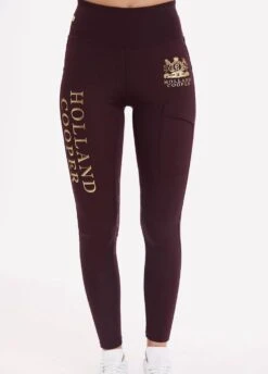 Holland Cooper Equestrian Equi Legging Sport - Mulberry -Equestrian Sale Store equisportmulb1