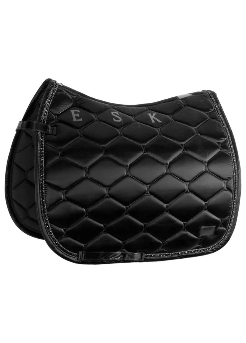 Eskadron Shinegloss Crystal Saddle Cloth DL - Black 3 Eskadron Shinegloss Crystal Saddle Cloth DL - Black