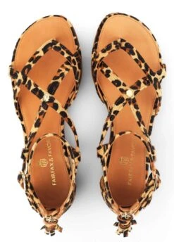 Fairfax & Favor Brancaster Sandal - Jaguar Haircalf -Equestrian Sale Store fairfax favor brancaster jaguar 4rdy