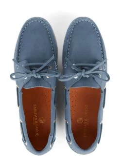 Fairfax & Favor Salcombe Deck Shoe - Cornflower -Equestrian Sale Store fairfax favor salcombe cornflower 4rdy