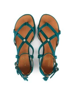 Fairfax & Favor Brancaster Sandal - Ocean -Equestrian Sale Store ff brancaster ocean 3rdy