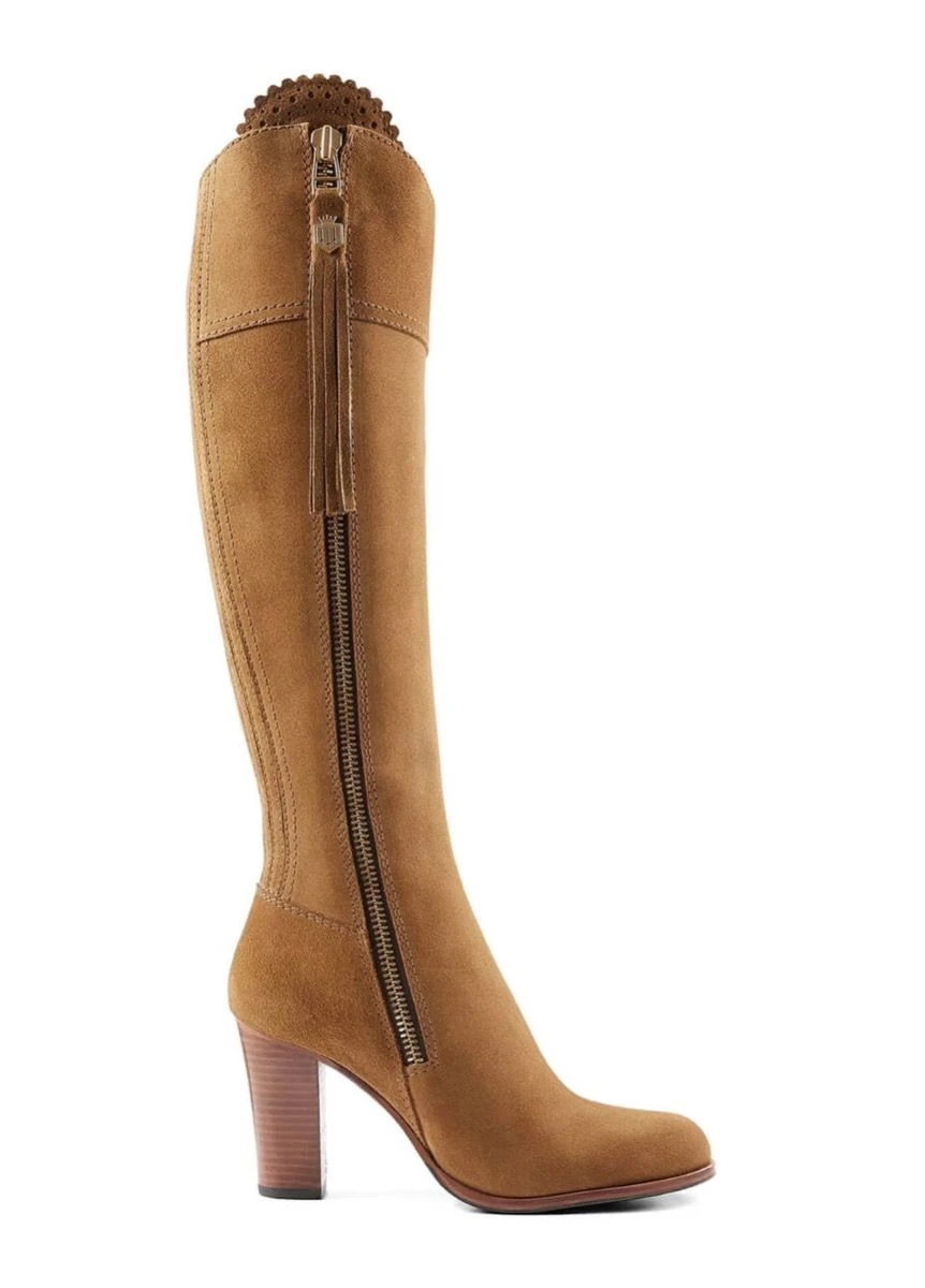 Fairfax & Favor High Heeled Regina Suede Boot - Tan 3 Fairfax & Favor High Heeled Regina Suede Boot - Tan
