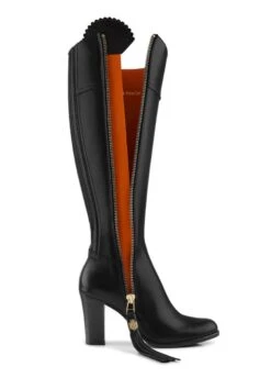 Fairfax & Favor High Heeled Regina Leather Boot - Black -Equestrian Sale Store ff leather regina black 4rdy