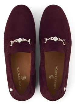 Fairfax & Favor Newmarket Loafer - Plum -Equestrian Sale Store ff newmarket plum 4rdy
