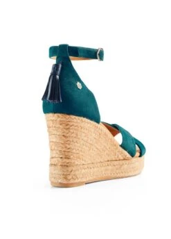 Fairfax & Favor Valencia Wedge - Ocean -Equestrian Sale Store ff valencia ocean 3rdy