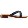 Fairfax & Favor Holkham Suede Sandal - Navy -Equestrian Sale Store ffhokhamnavy3rdy